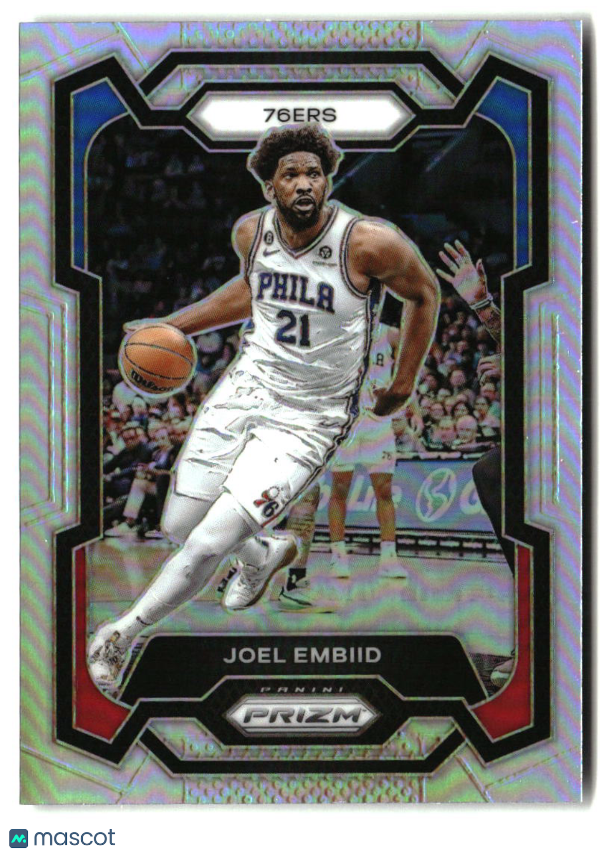 Joel Embiid 2023-24 Panini Prizm Prizms Silver #73