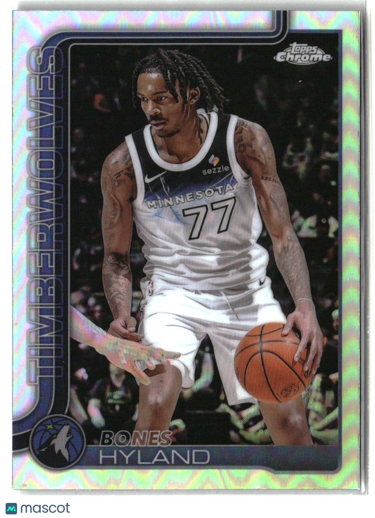 Bones Hyland 2025-26 Topps Chrome Refractor #90