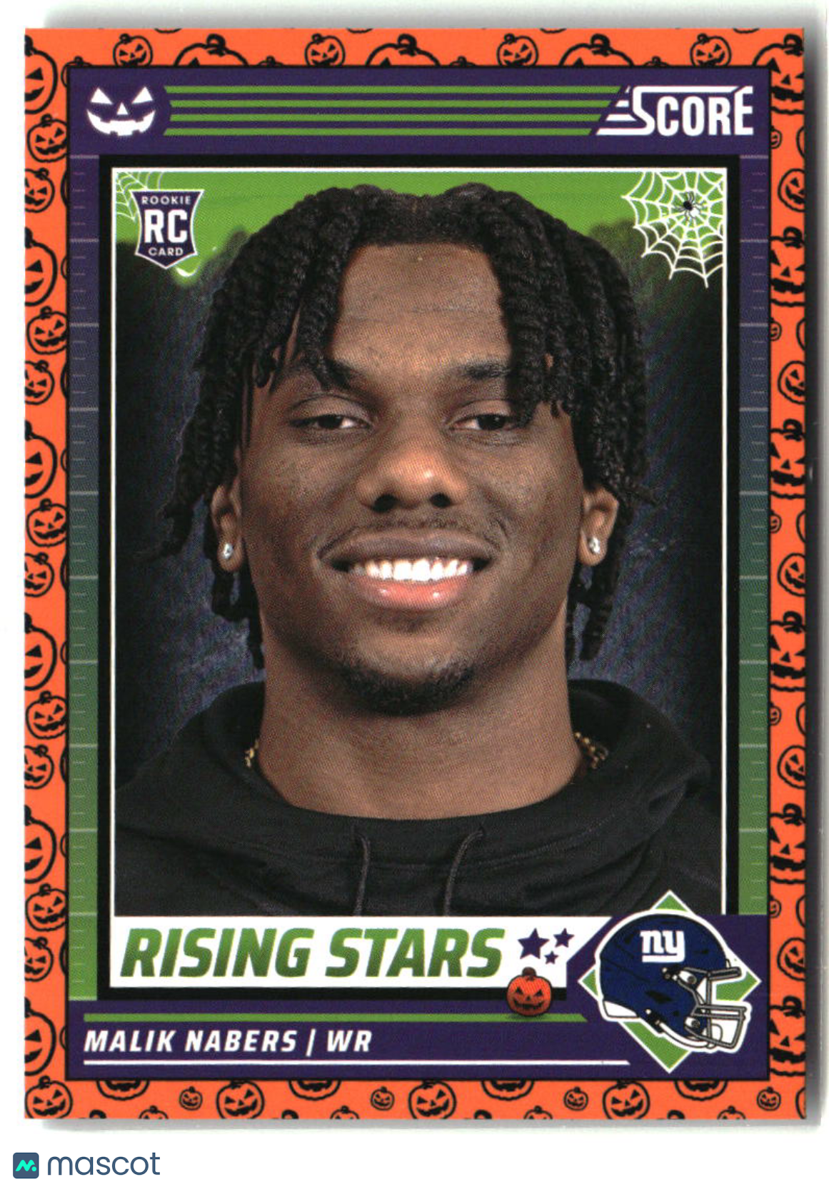 Malik Nabers 2024 Score-A-Treat Rising Stars Orange Pumpkin #37