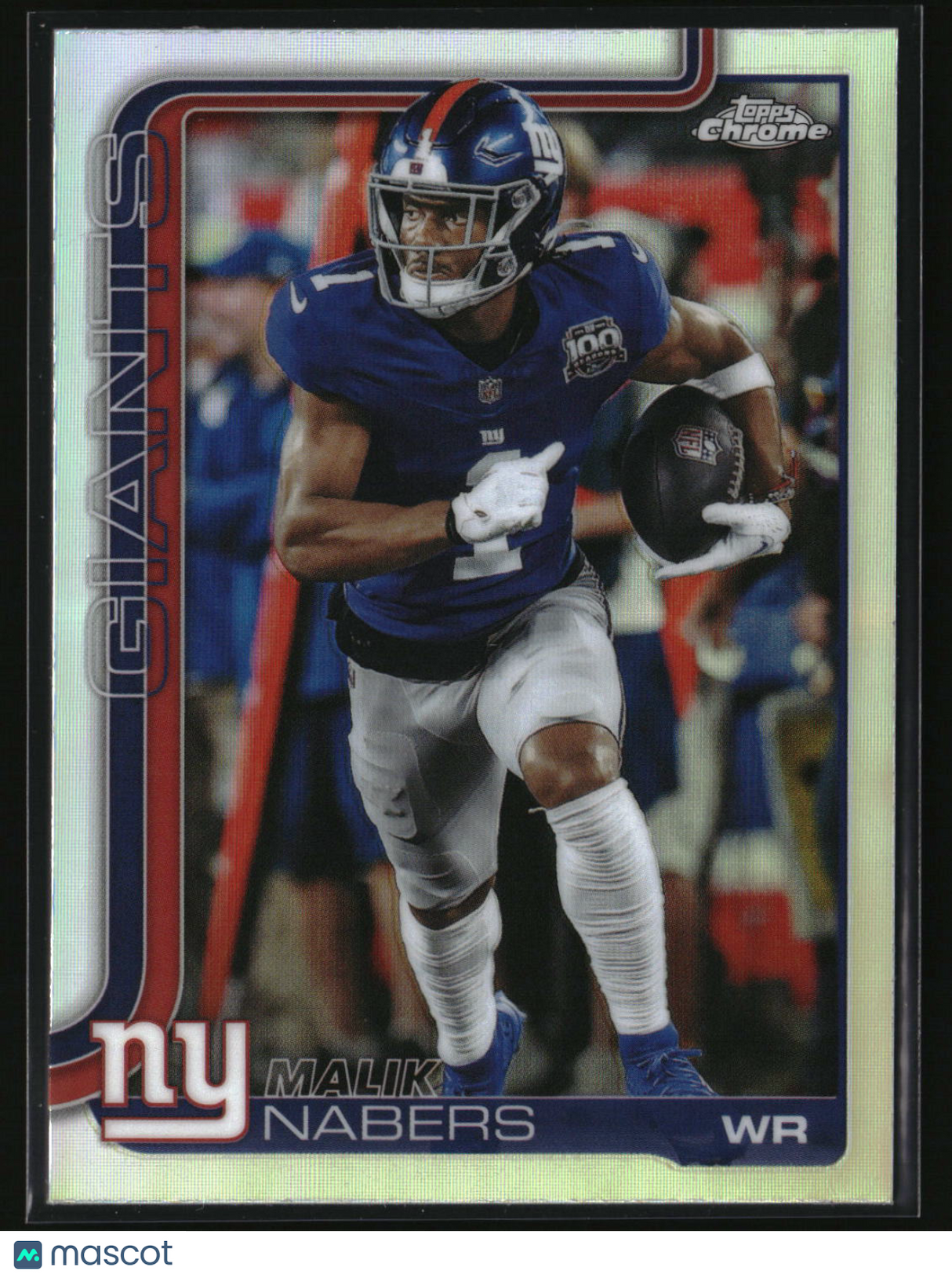 Malik Nabers 2025 Topps Chrome - Topps Refractor #225