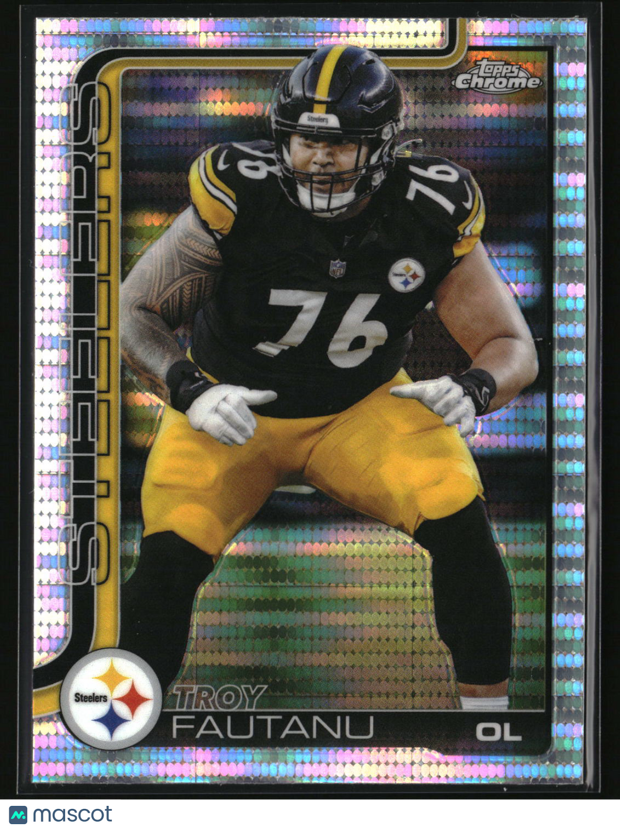 Troy Fautanu 2025 Topps Chrome Pulsar Refractor #256