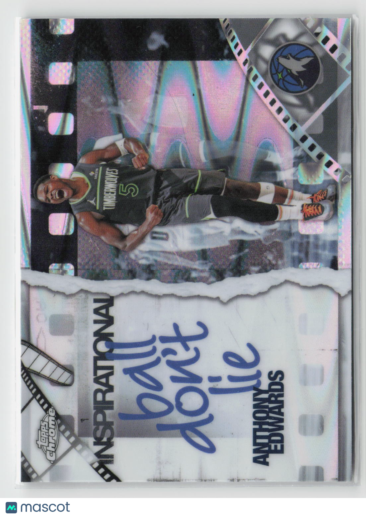Anthony Edwards 2025-26 Topps Chrome Inspirational RayWave Refractor #IP-5