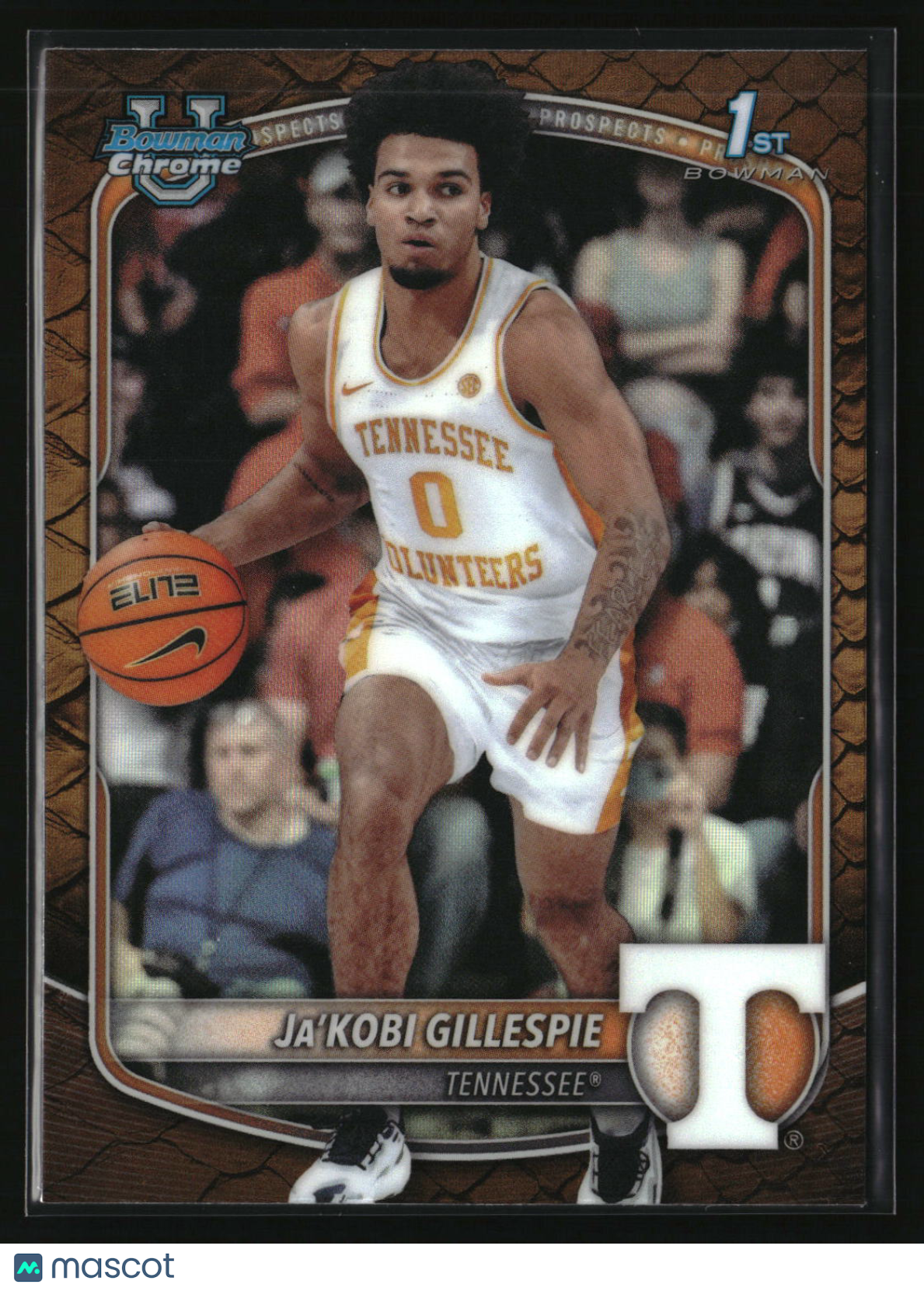 Ja'Kobi Gillespie 2025-26 Bowman Chrome Prospects Reptilian Refractor #BCP-58