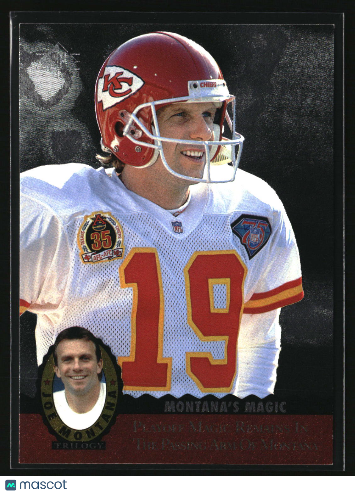 Joe Montana 1995 SP Joe Montana Trilogy #MT17