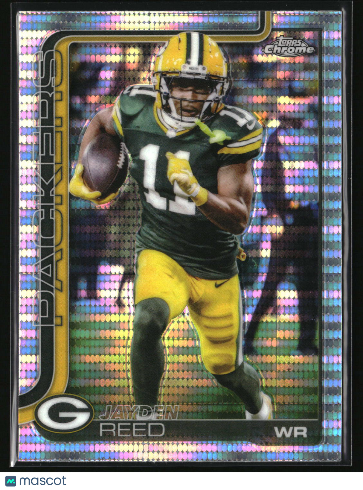 Jayden Reed 2025 Topps Chrome Pulsar Refractor #107