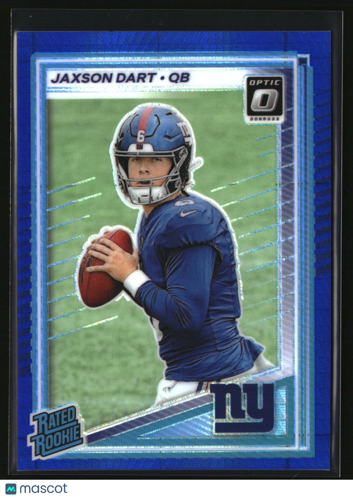 Jaxson Dart 2025 Donruss Optic Blue Hyper #273