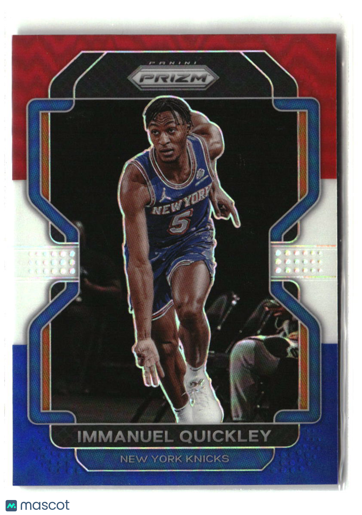Immanuel Quickley 2021-22 Panini Prizm Red White and Blue #129