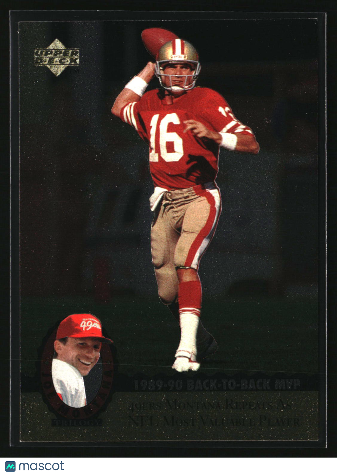 Joe Montana 1995 Upper Deck Joe Montana Trilogy #MT12