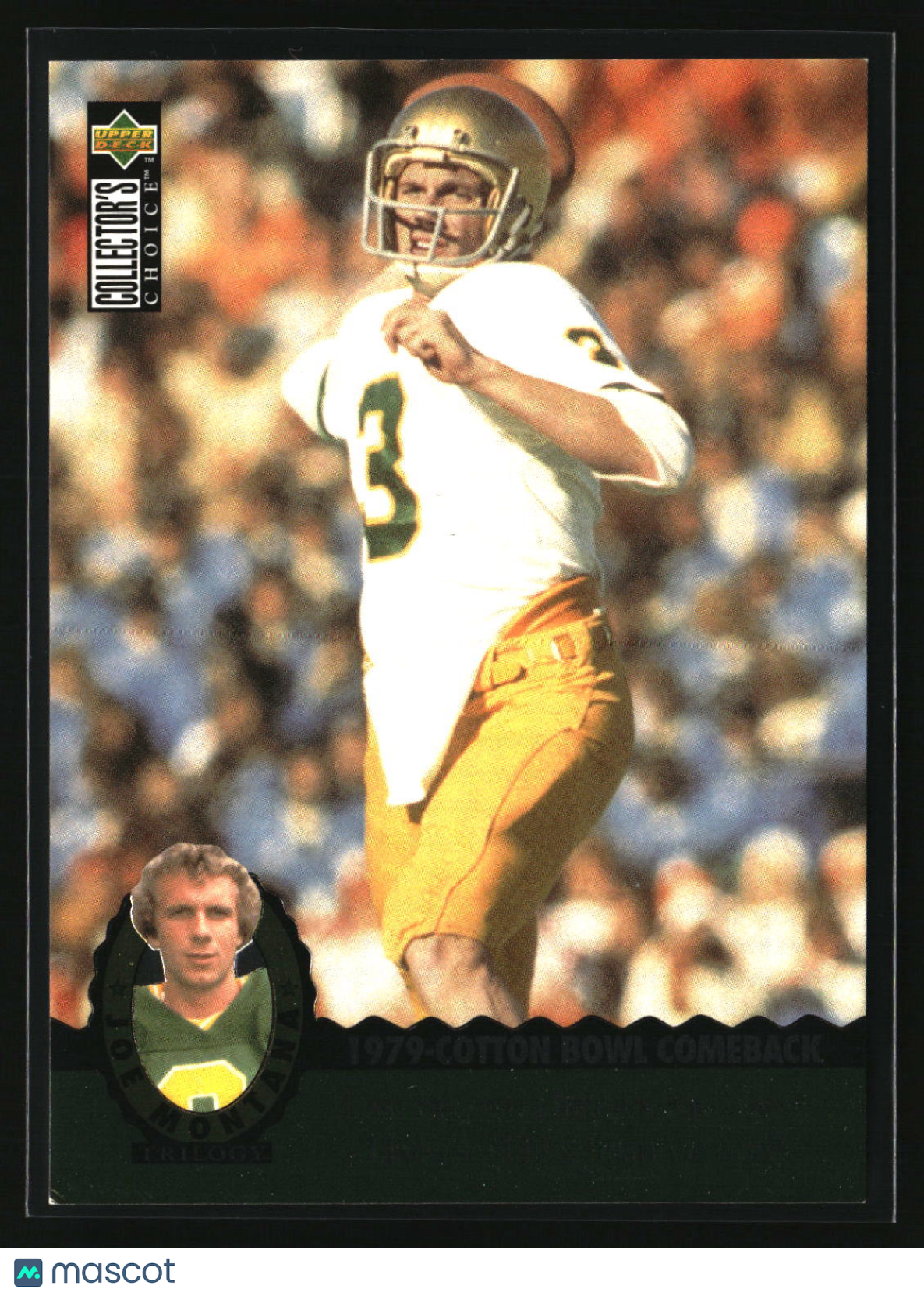 Joe Montana 1995 Collector's Choice Joe Montana Trilogy #MT2