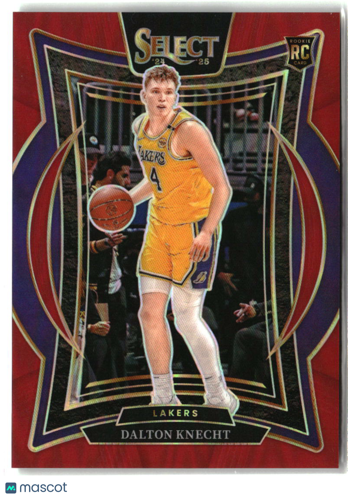 Dalton Knecht 2024-25 Panini Select Red Prizm #91 #/199