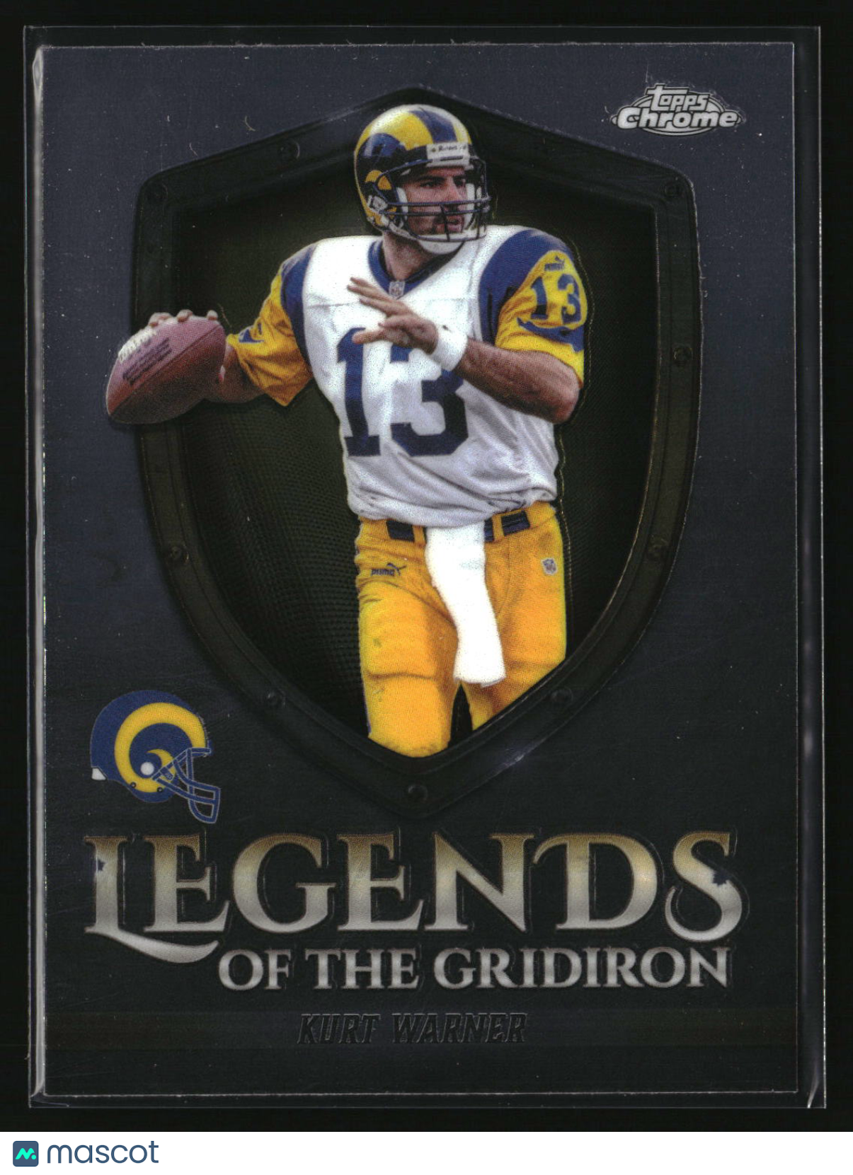 Kurt Warner 2025 Topps Chrome Legends of the Gridiron #LOG-1