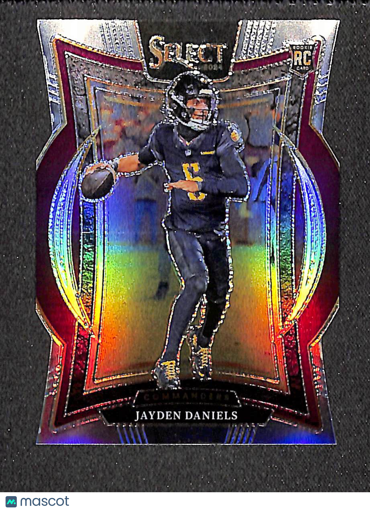 Jayden Daniels 2024 Panini Select Silver Prizm Die Cut #26