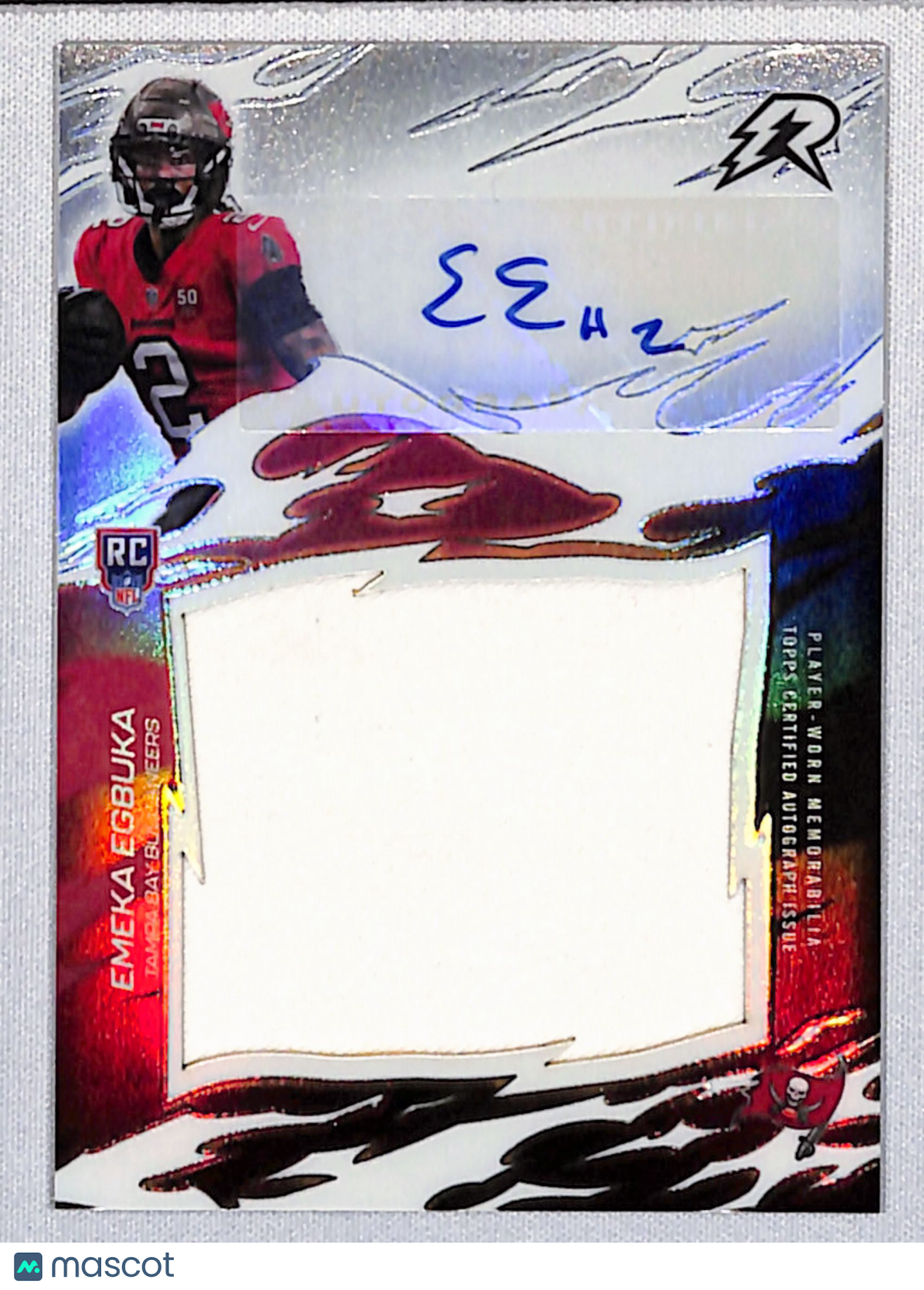 Emeka Egbuka 2025 Topps Resurgence Resurgence Rookie Relic Signatures #RRS-EE