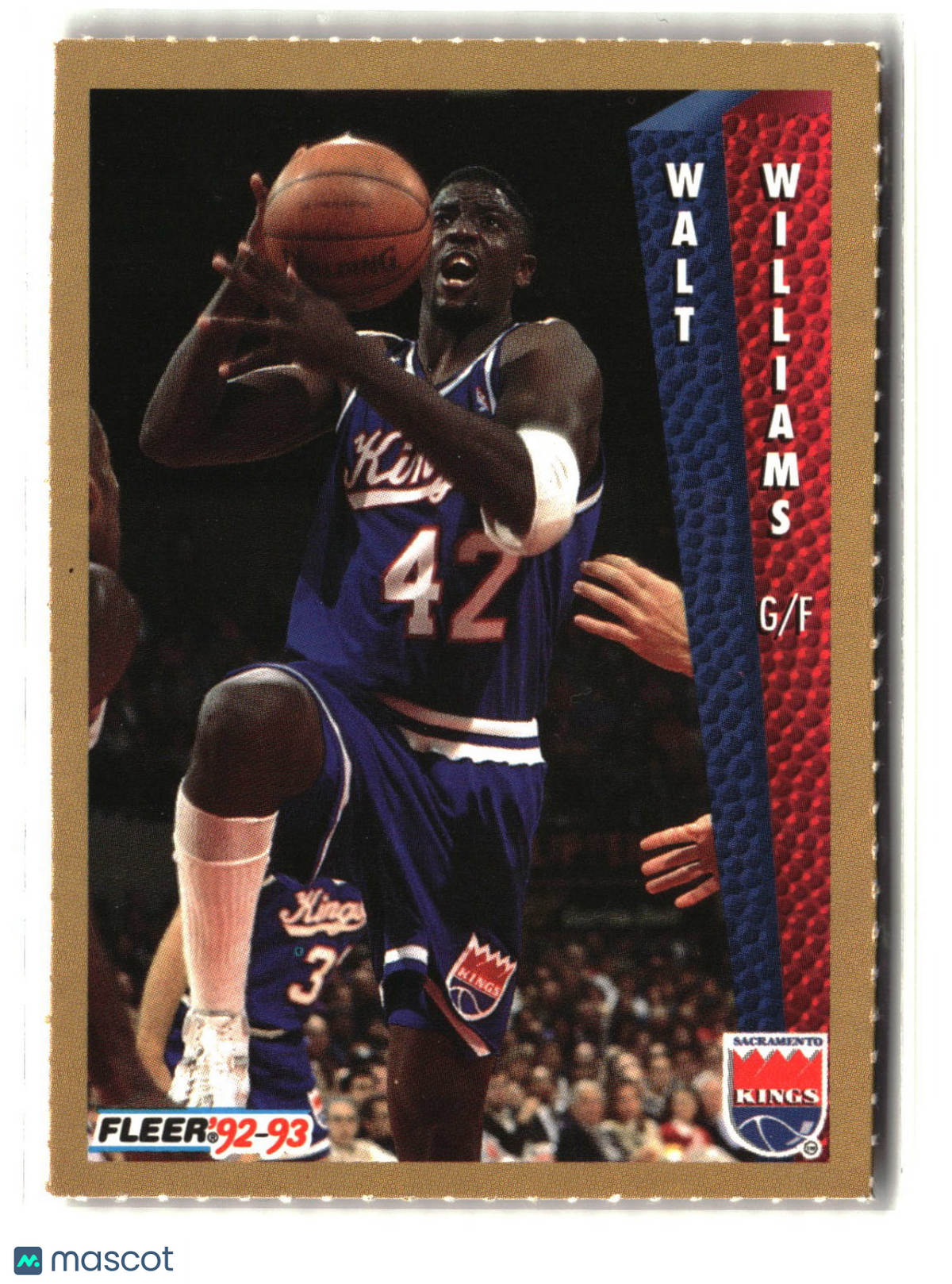 Walt Williams 1992-93 Fleer NBA Rising Star Golden Magazine Perforated #NNO