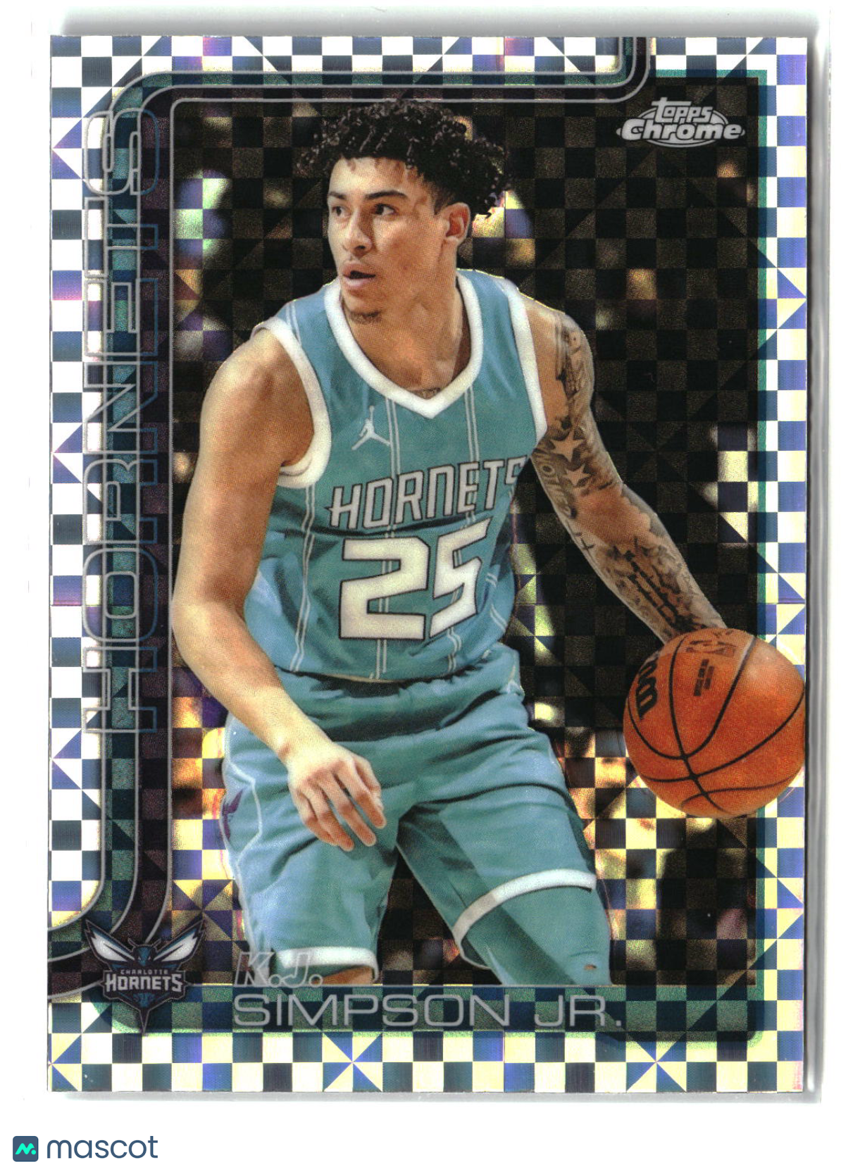 KJ Simpson Jr. 2025-26 Topps Chrome X-Fractor #45