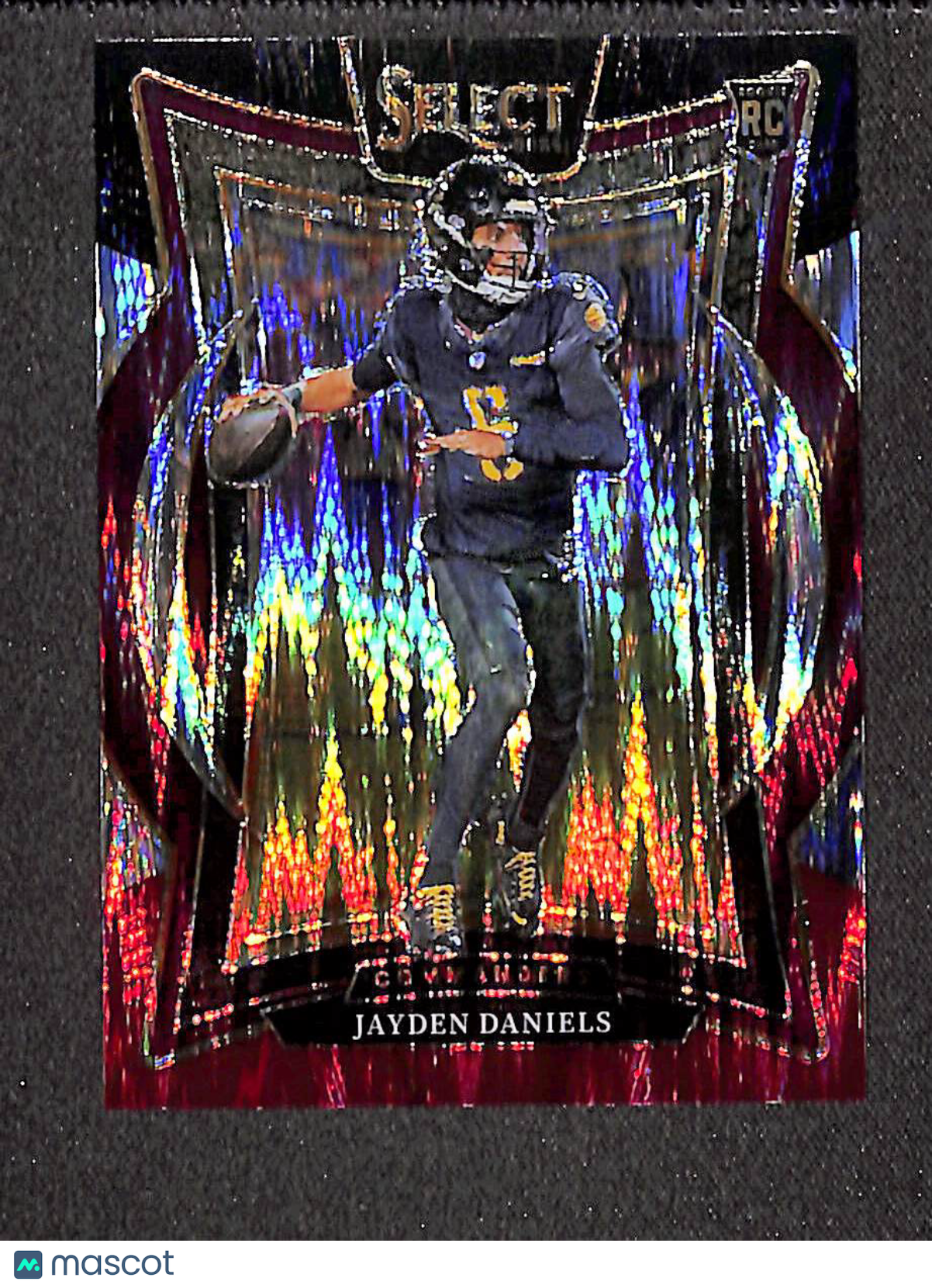 Jayden Daniels 2024 Panini Select Black & Red Prizm Shock #26