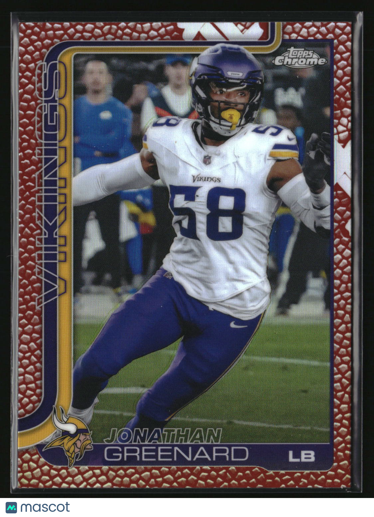 Jonathan Greenard 2025 Topps Chrome Football Leather Refractor #197