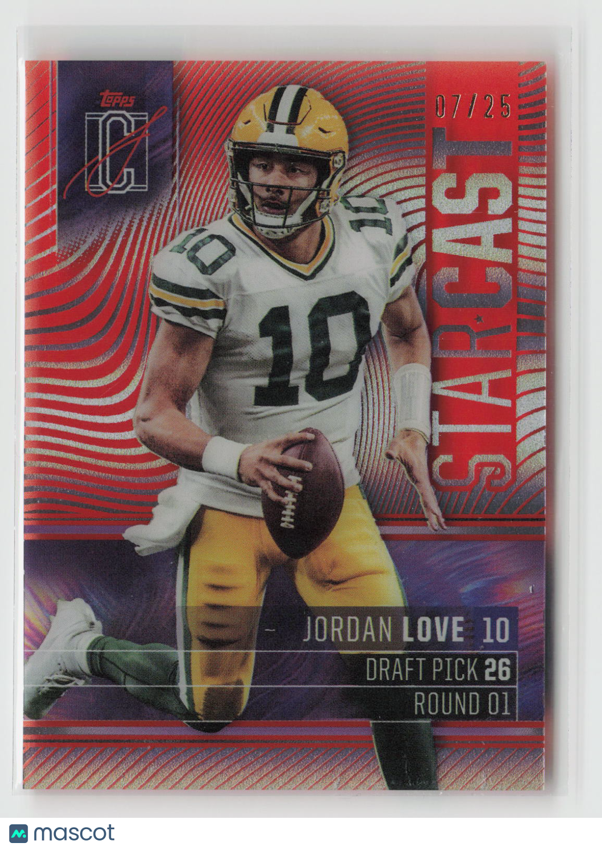 Jordan Love 2024 Topps Signature Class Star Cast Red #SC-1 #/25
