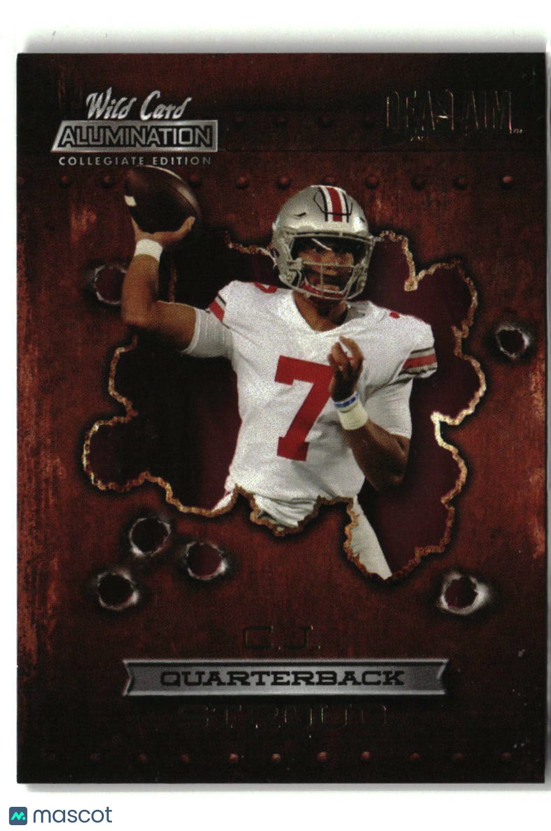 C.J. Stroud 2021 Wild Card Alumination NIL Dead Aim #ANDA-6