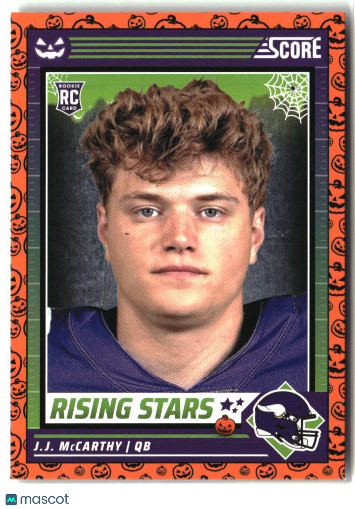 J.J. McCarthy 2024 Score-A-Treat Rising Stars Orange Pumpkin #19