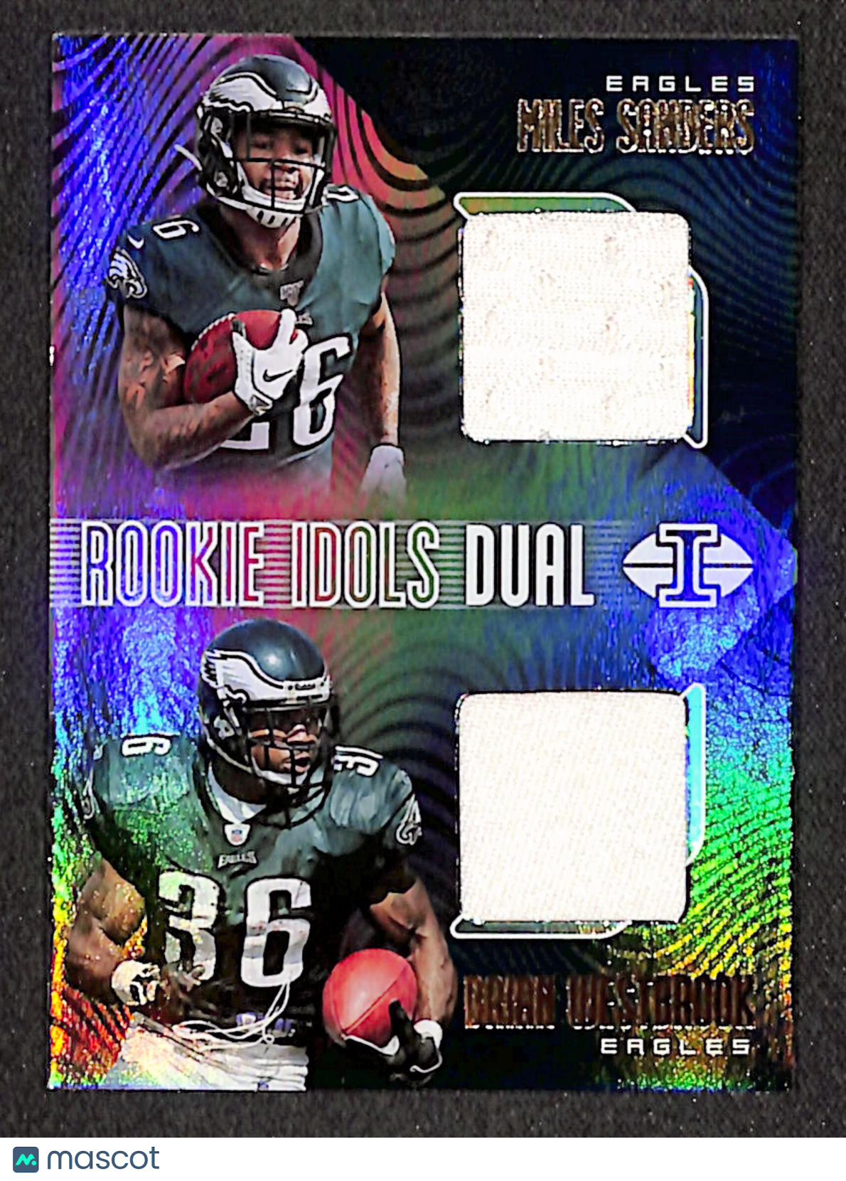 Westbrook / Sanders 2019 Panini Illusions Rookie Idols Dual Memorabilia #RI-MB