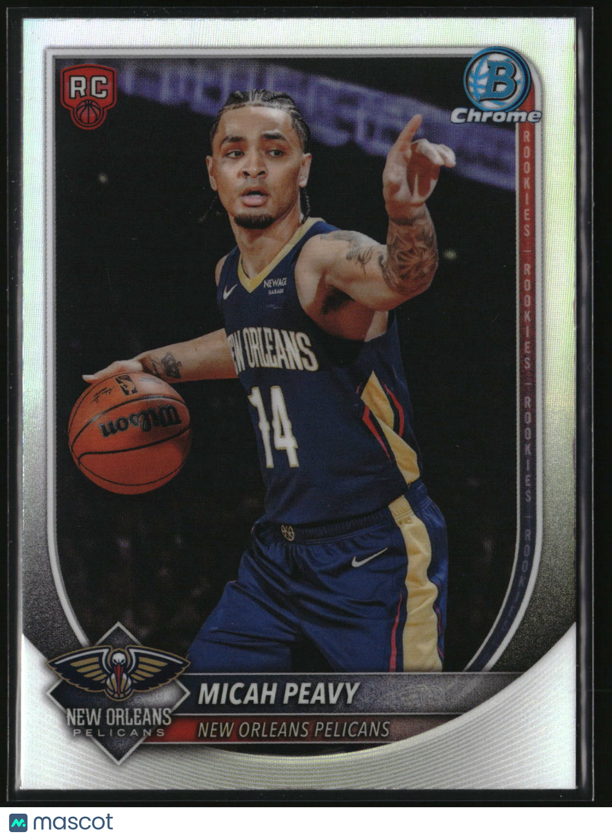 Micah Peavy 2025-26 Bowman Chrome Rookie Red RC Logo #BRR-41