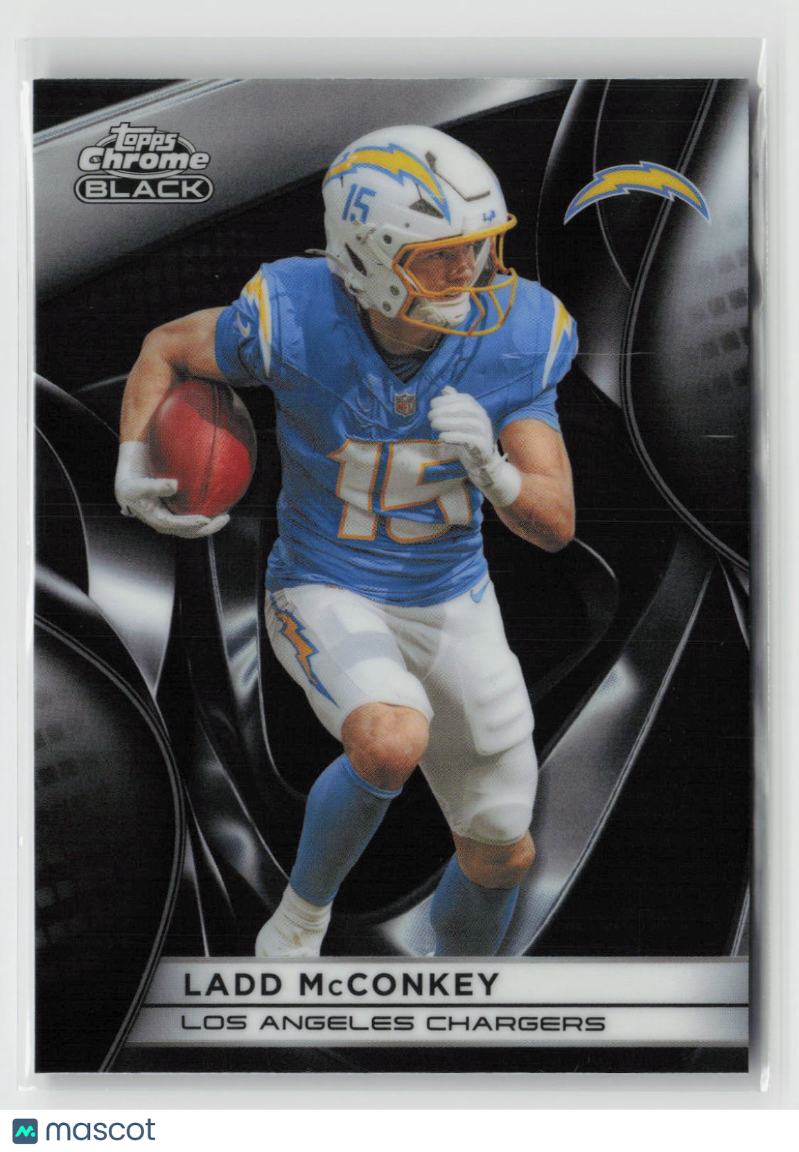 Ladd McConkey 2025 Topps Chrome Black #57