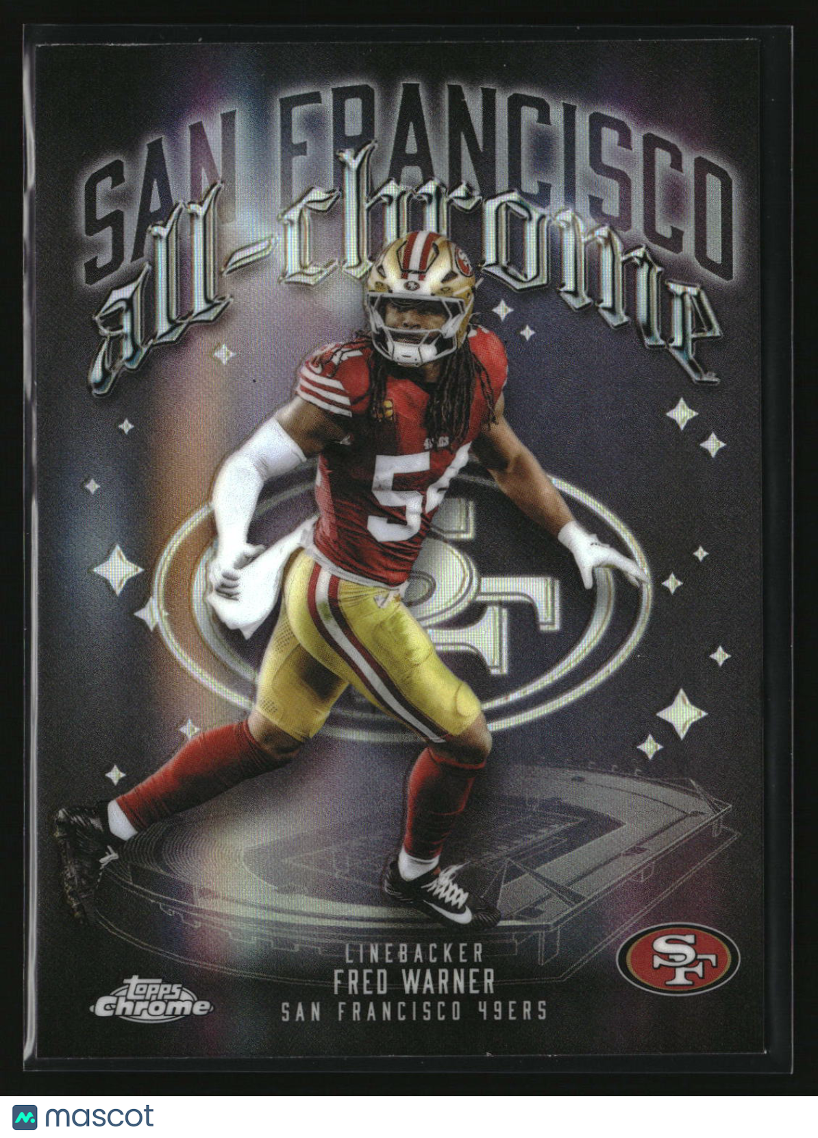 Fred Warner 2025 Topps Chrome All-Chrome Team Refractor #ACT-20
