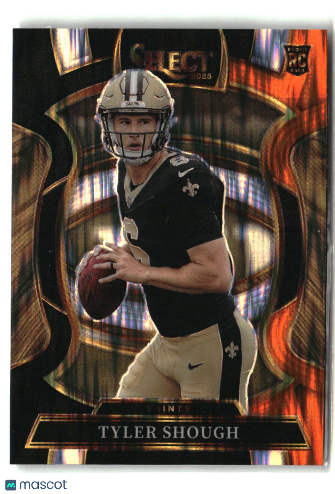 Tyler Shough 2025 Panini Select Black and Orange Prizm Shock #41