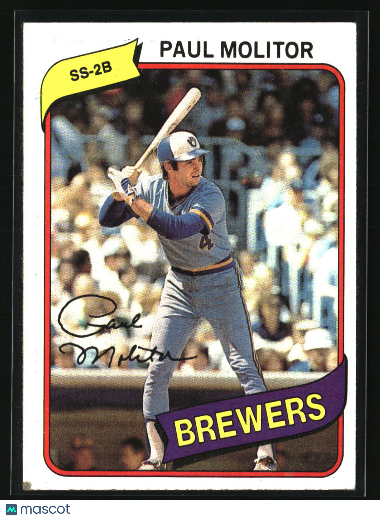Paul Molitor 1980 Topps #406
