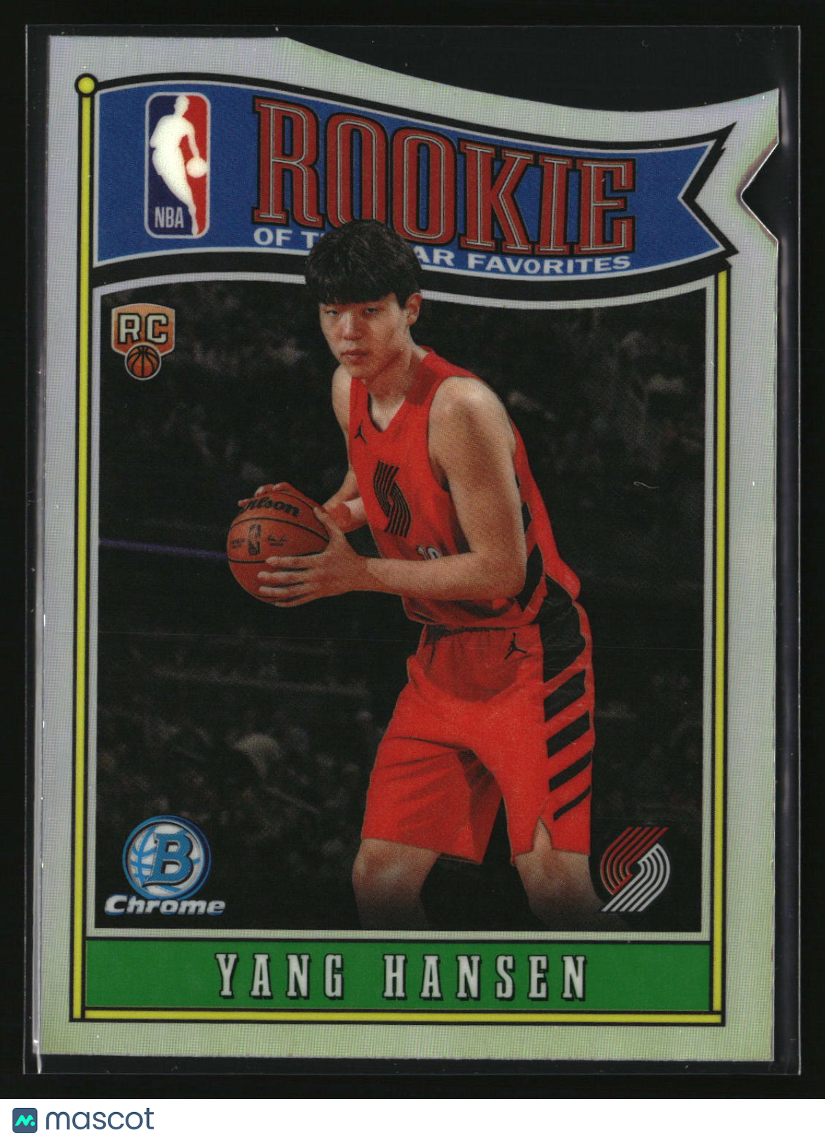 Yang Hansen 2025-26 Bowman Rookie Of The Year Favorites Refractor #RY-15