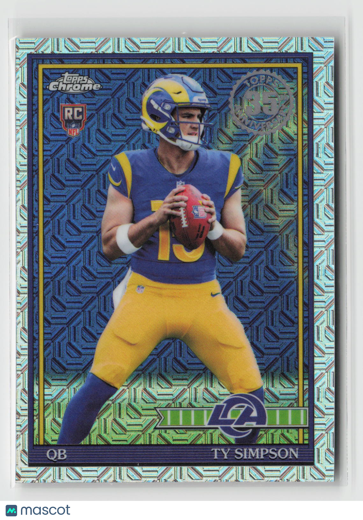 Ty Simpson 2026 Topps Flagship 1991 Topps Football Rookies Chrome #91TRC-2