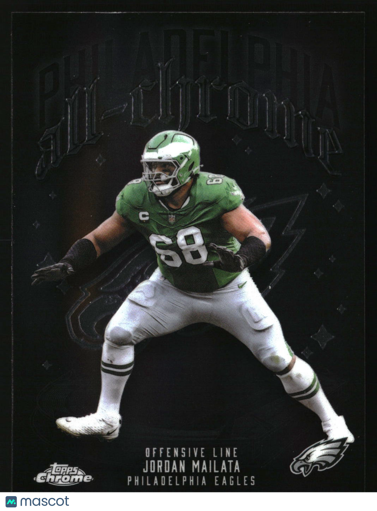 Jordan Mailata 2025 Topps Chrome All Chrome Team #ACT-12