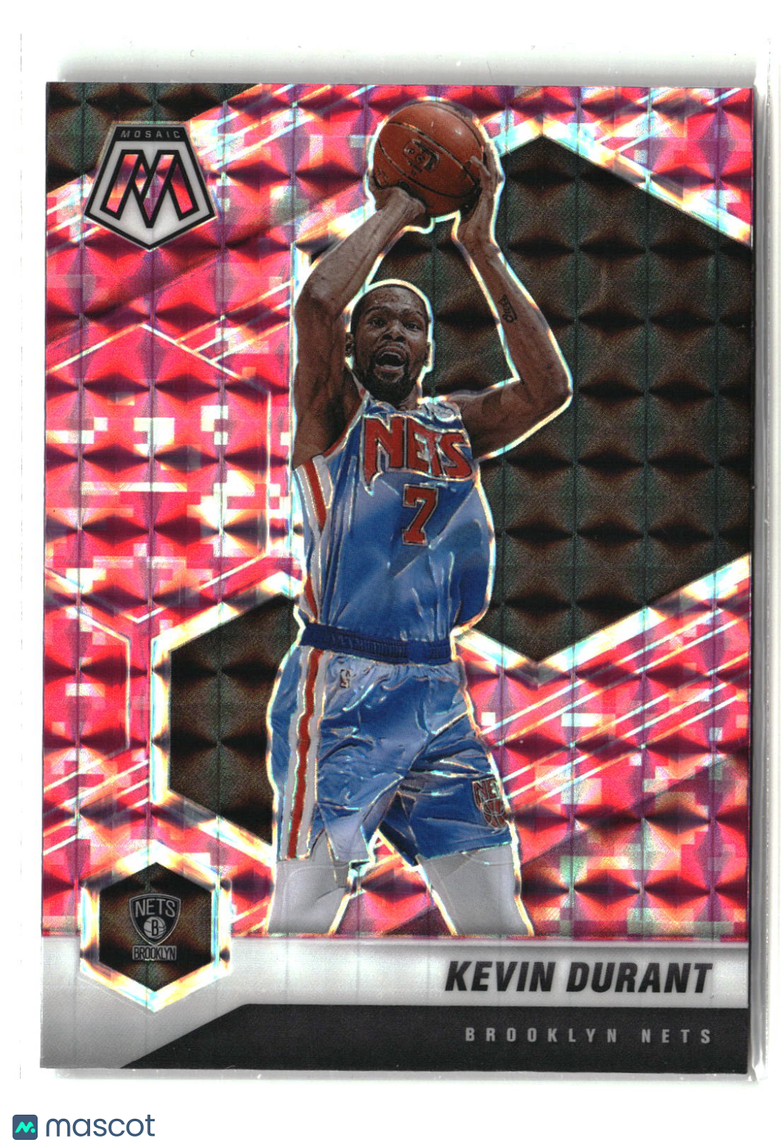 Kevin Durant 2020-21 Panini Mosaic Mosaic Camo Pink #7