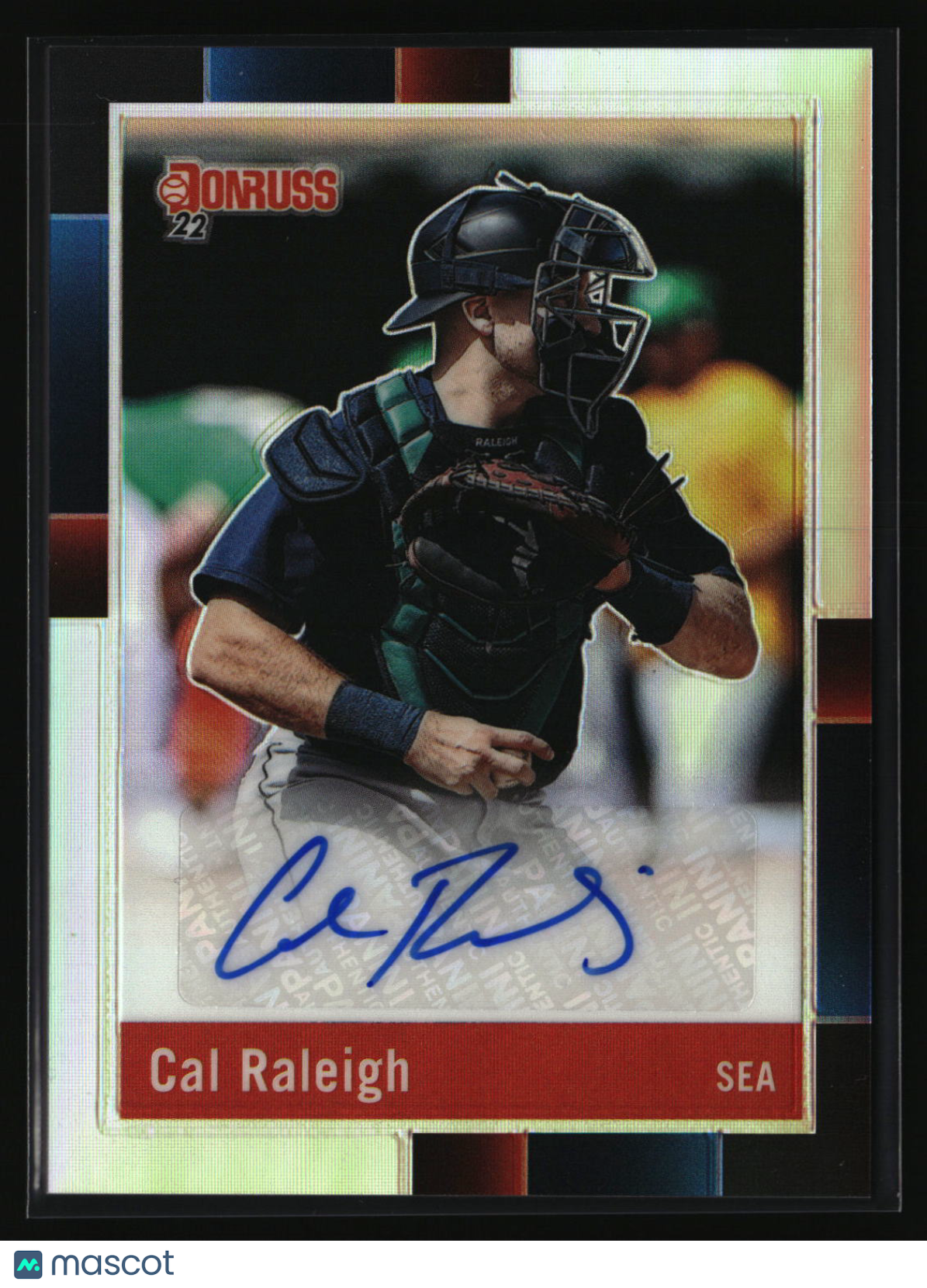 Cal Raleigh 2022 Donruss Retro 1988 Signatures Holo #R88S-CR