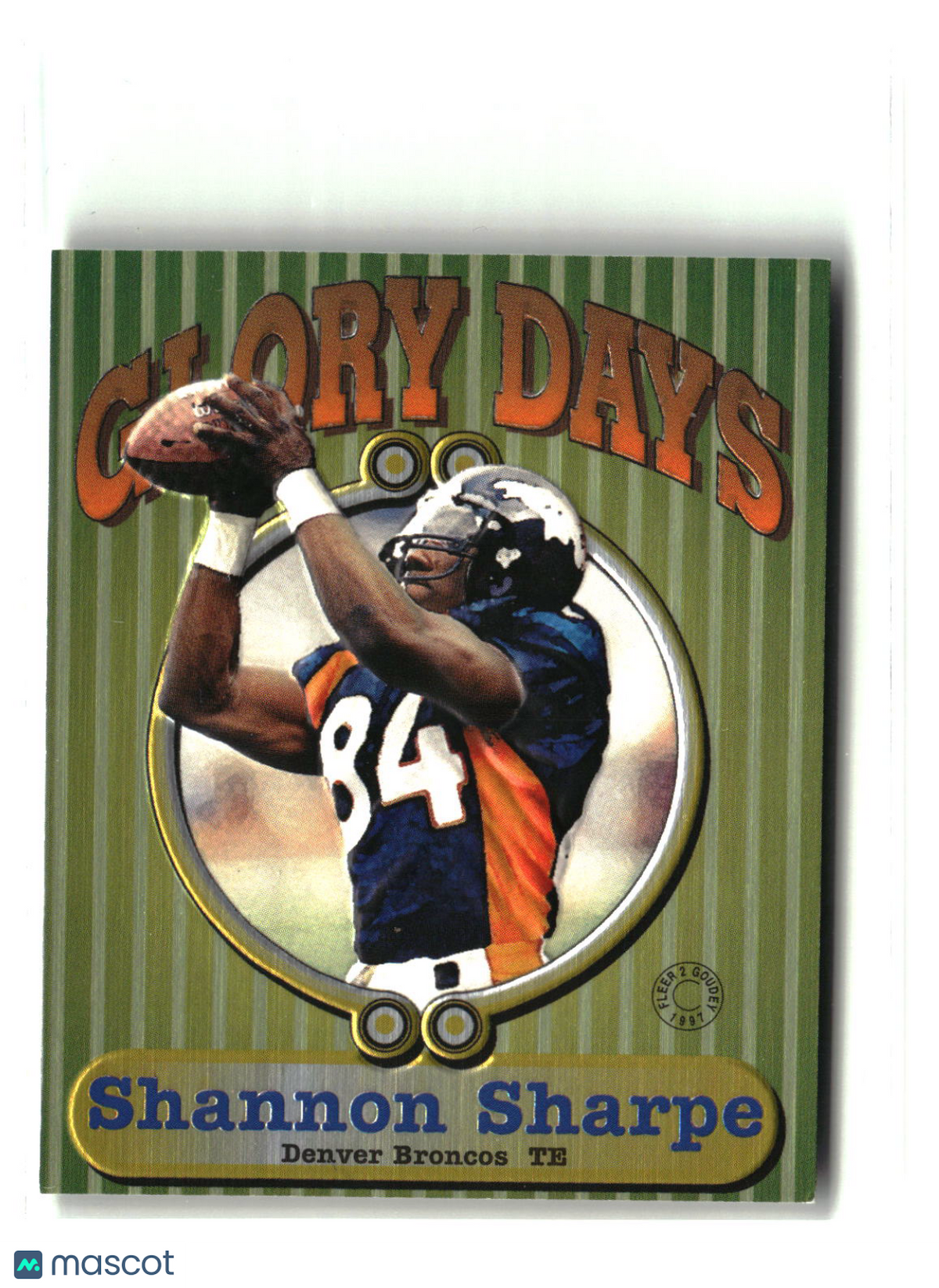 Shannon Sharpe 1997 Fleer Goudey II Glory Days #10 GD