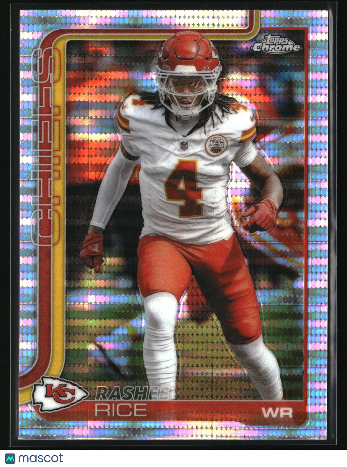 Rashee Rice 2025 Topps Chrome Pulsar Refractor #147