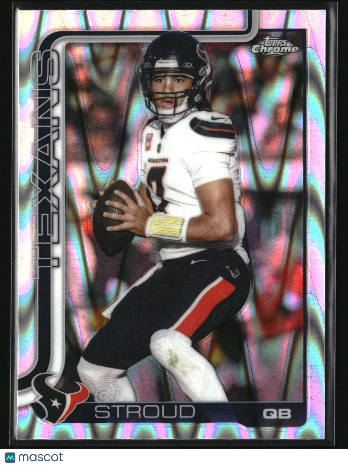 CJ Stroud 2025 Topps Chrome Ray Wave Refractor #119
