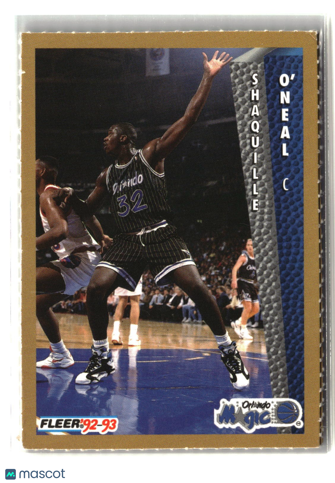 Shaquille O'Neal 1992-93 Fleer NBA Rising Star Golden Magazine Perforated #NNO