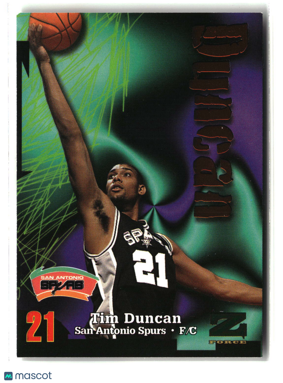Tim Duncan 1997-98 SkyBox Z-Force #111