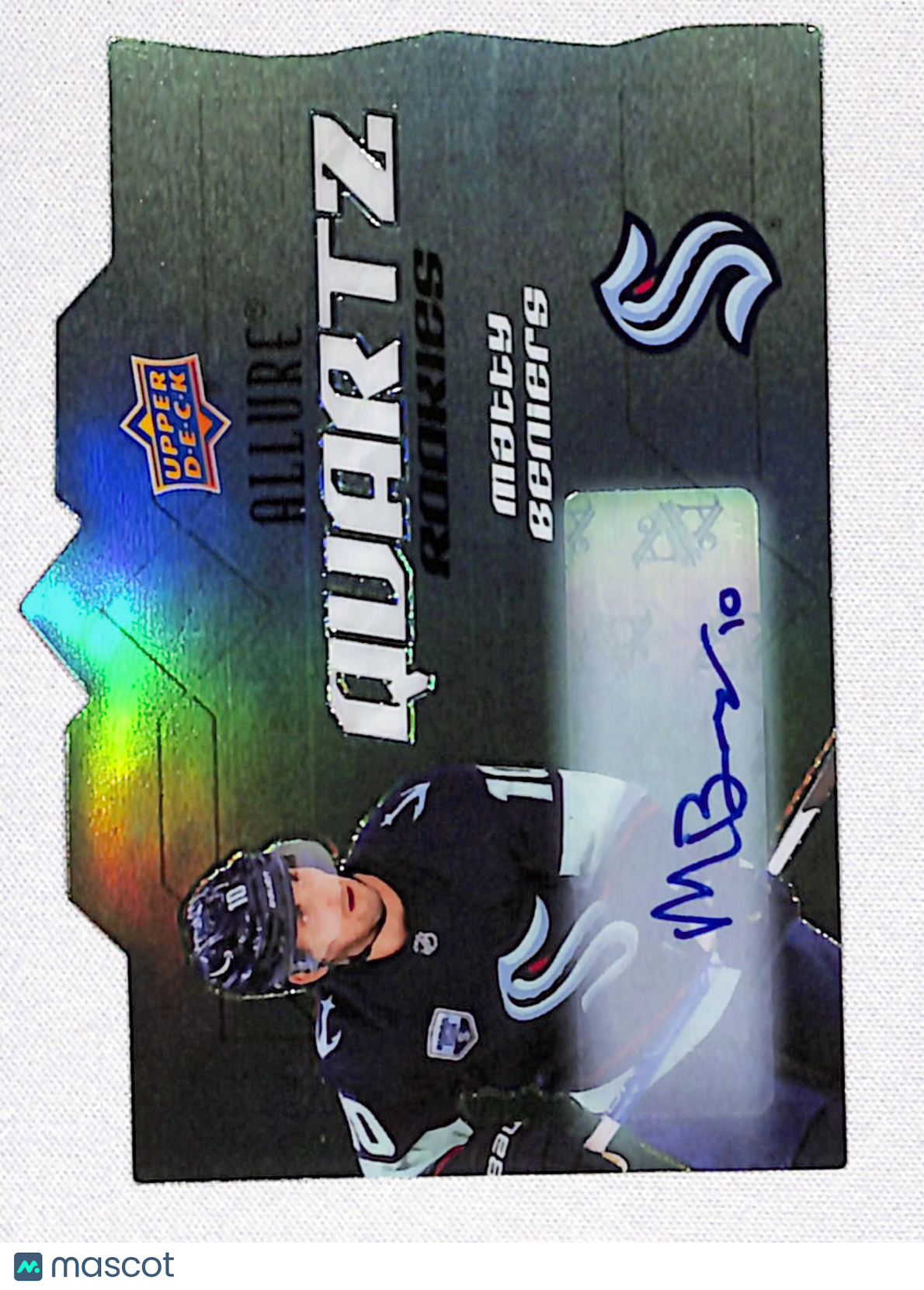 Matty Beniers 2022-23 Upper Deck Allure Quartz Rookies Autographs #AQ-BE