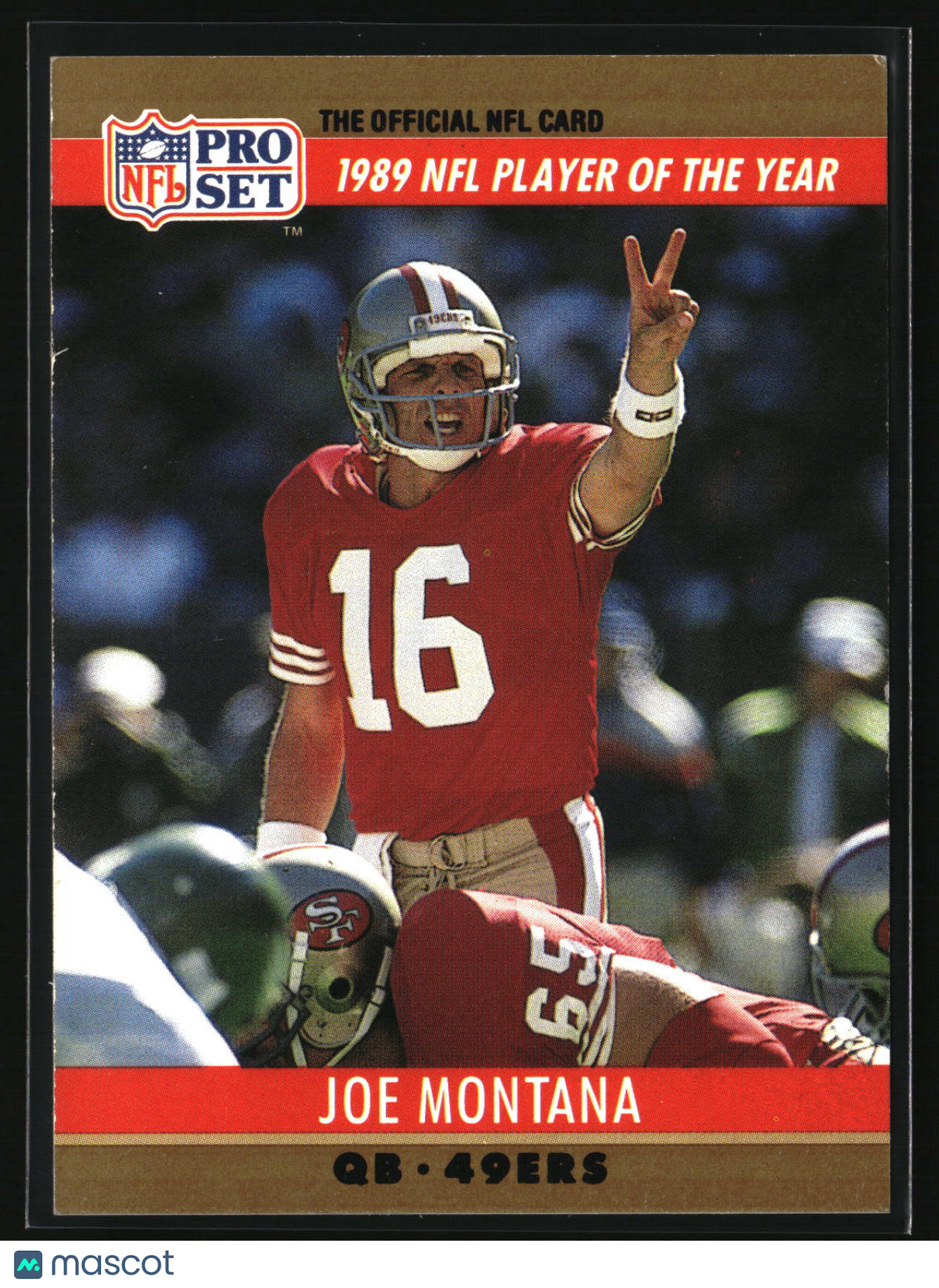 Joe Montana 1990 Pro Set #2a