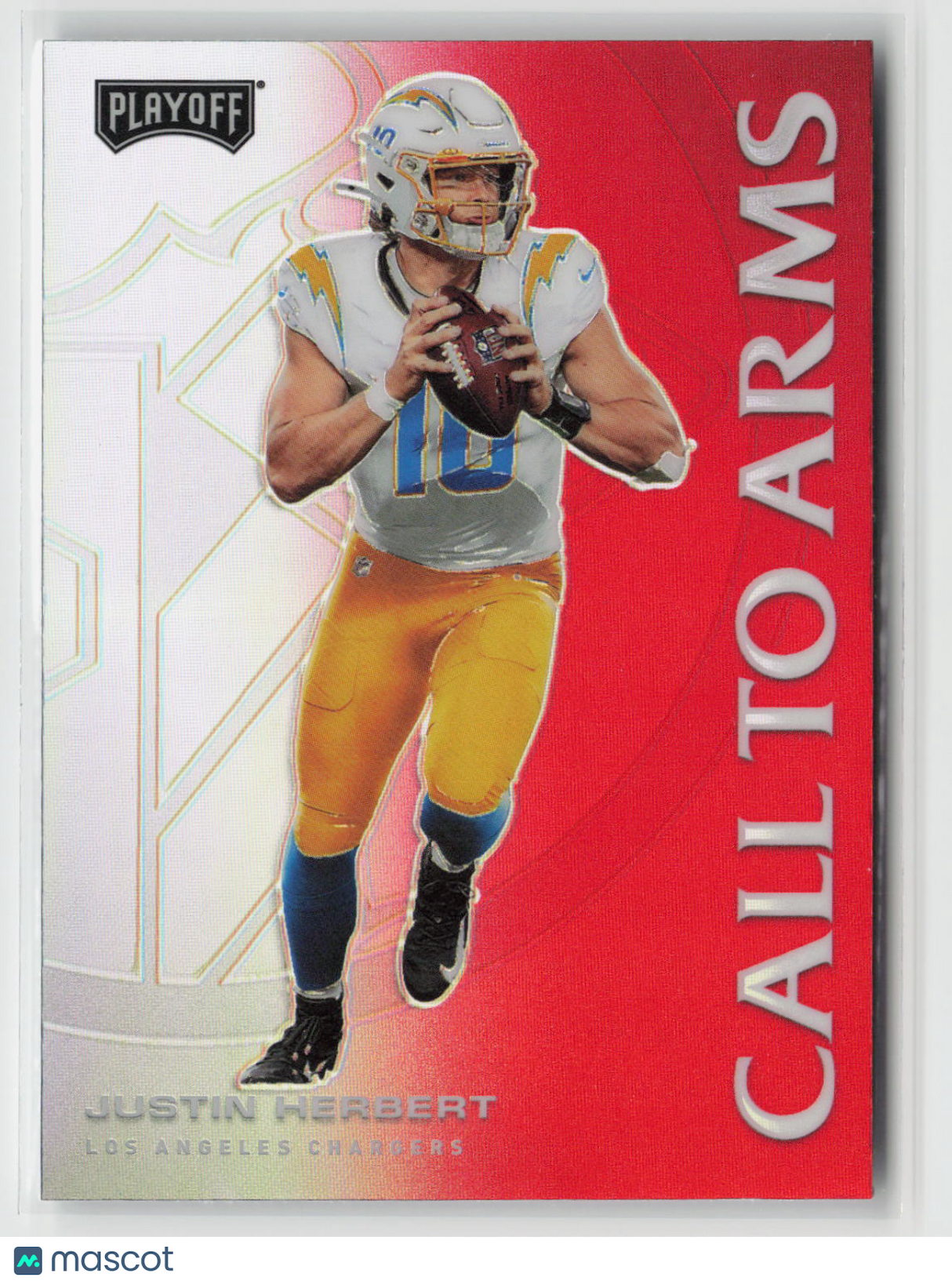 Justin Herbert 2020 Panini Playoff Call to Arms Red #CA-19