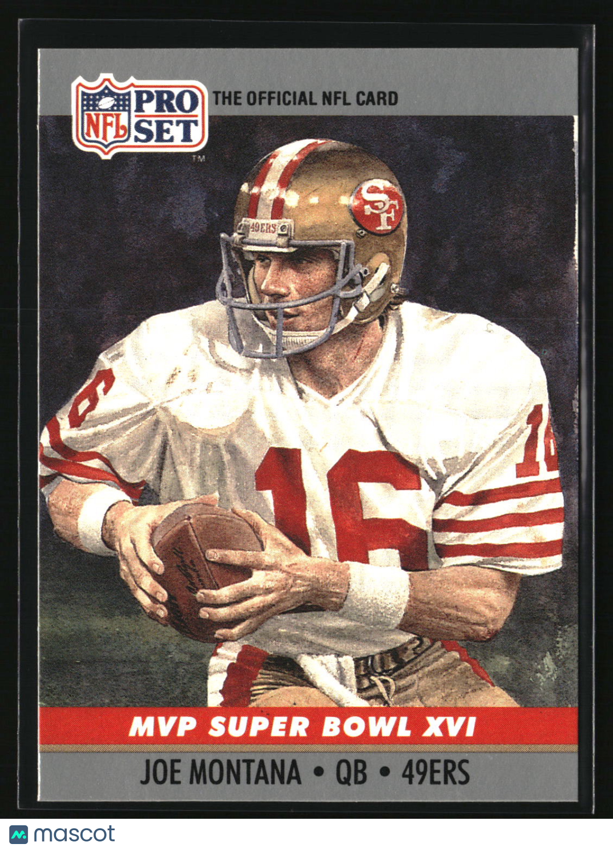 Joe Montana 1990 Pro Set Super Bowl MVP Collectibles #16