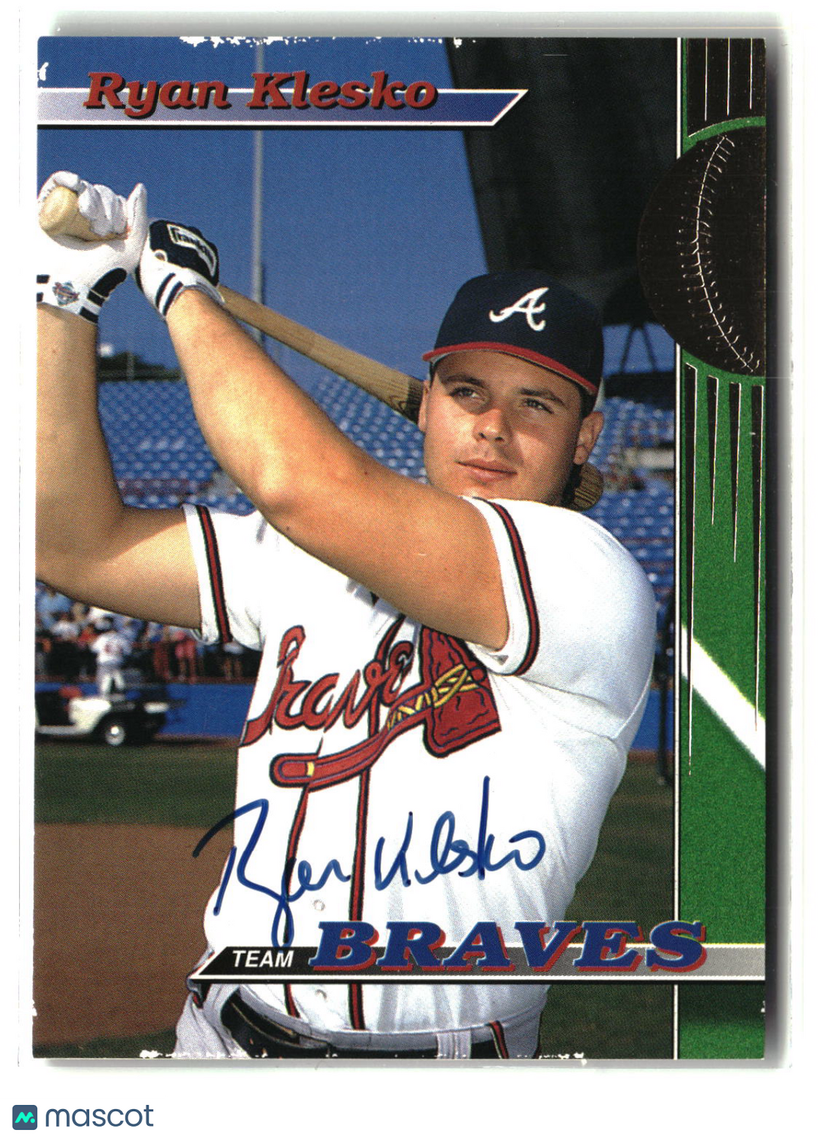 Ryan Klesko 1993 Stadium Club Atlanta Braves #26