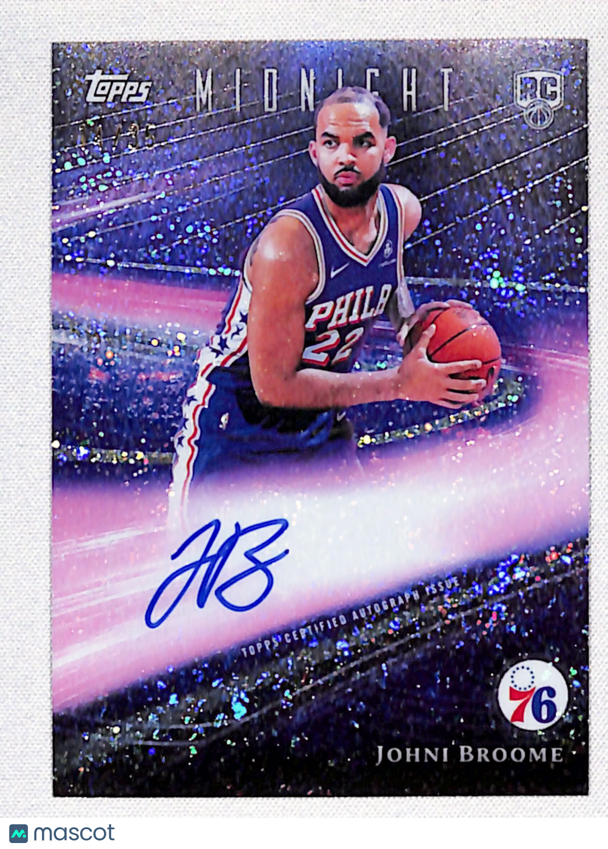 Johni Broome 2025-26 Topps Midnight Rookie Horizon Winter Solistice #RHS-JBR /35