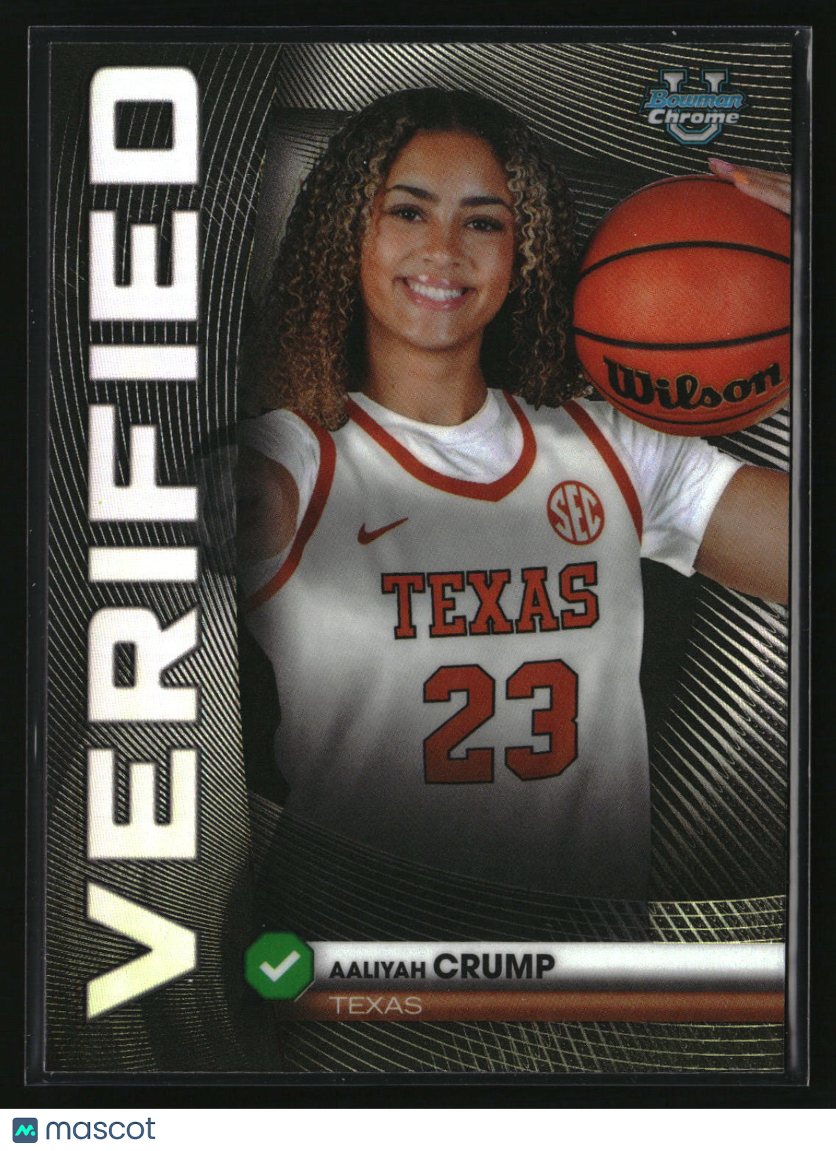 Aaliyah Crump 2025-26 Bowman Bowman Verified Refractor #BV-12