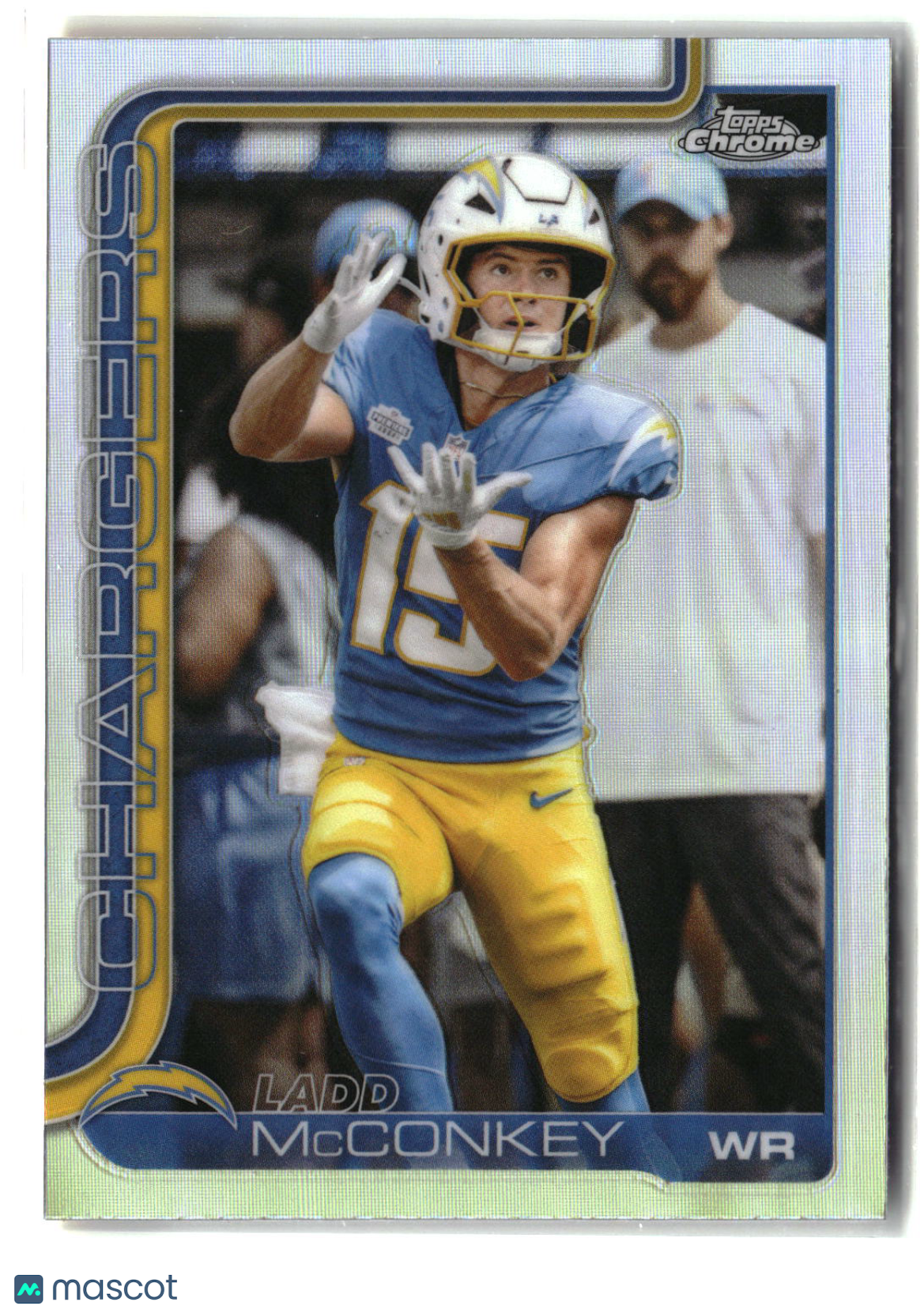 Ladd McConkey 2025 Topps Chrome Refractor #156