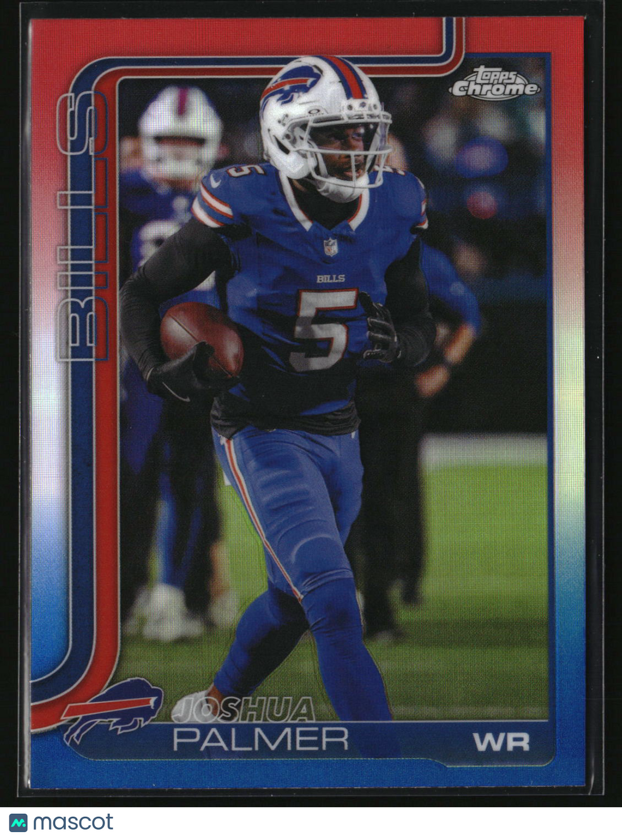 Joshua Palmer 2025 Topps Chrome Red White and Blue Refractor #31
