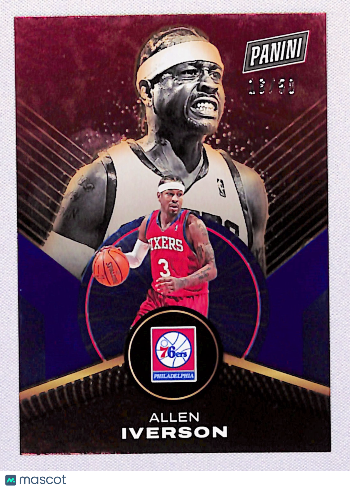 Allen Iverson 2024-25 Panini Player of the Day Blue #53 #/50